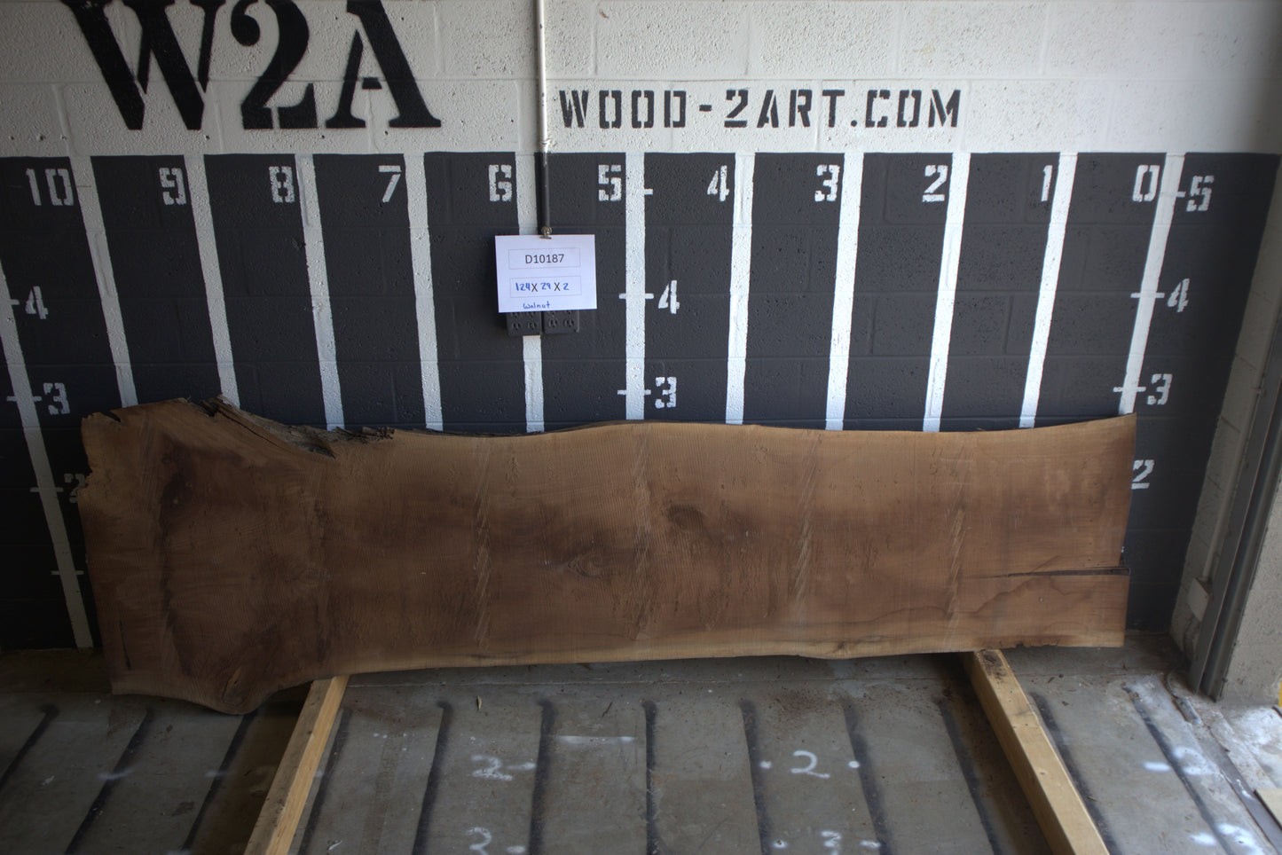 10/4 Walnut <br> 124" x 29" x 2.5" <br> D10187