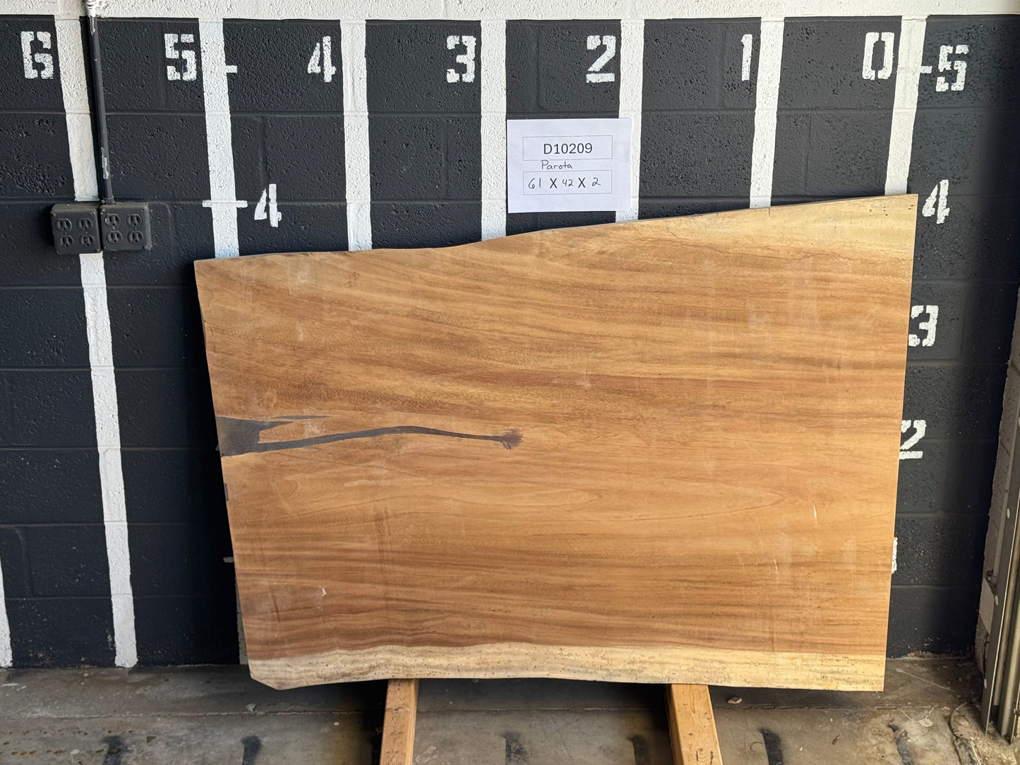 8/4 Parota <br> 61" x 42" x 2" <br> D10209