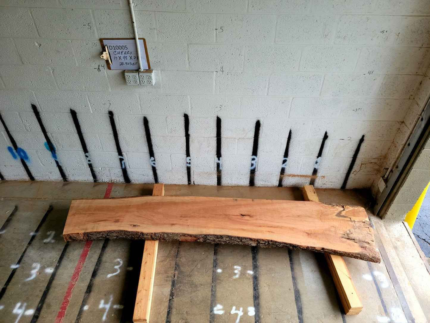 10/4 Cherry <br> 98" x 17" x 2.5" <br> D10005