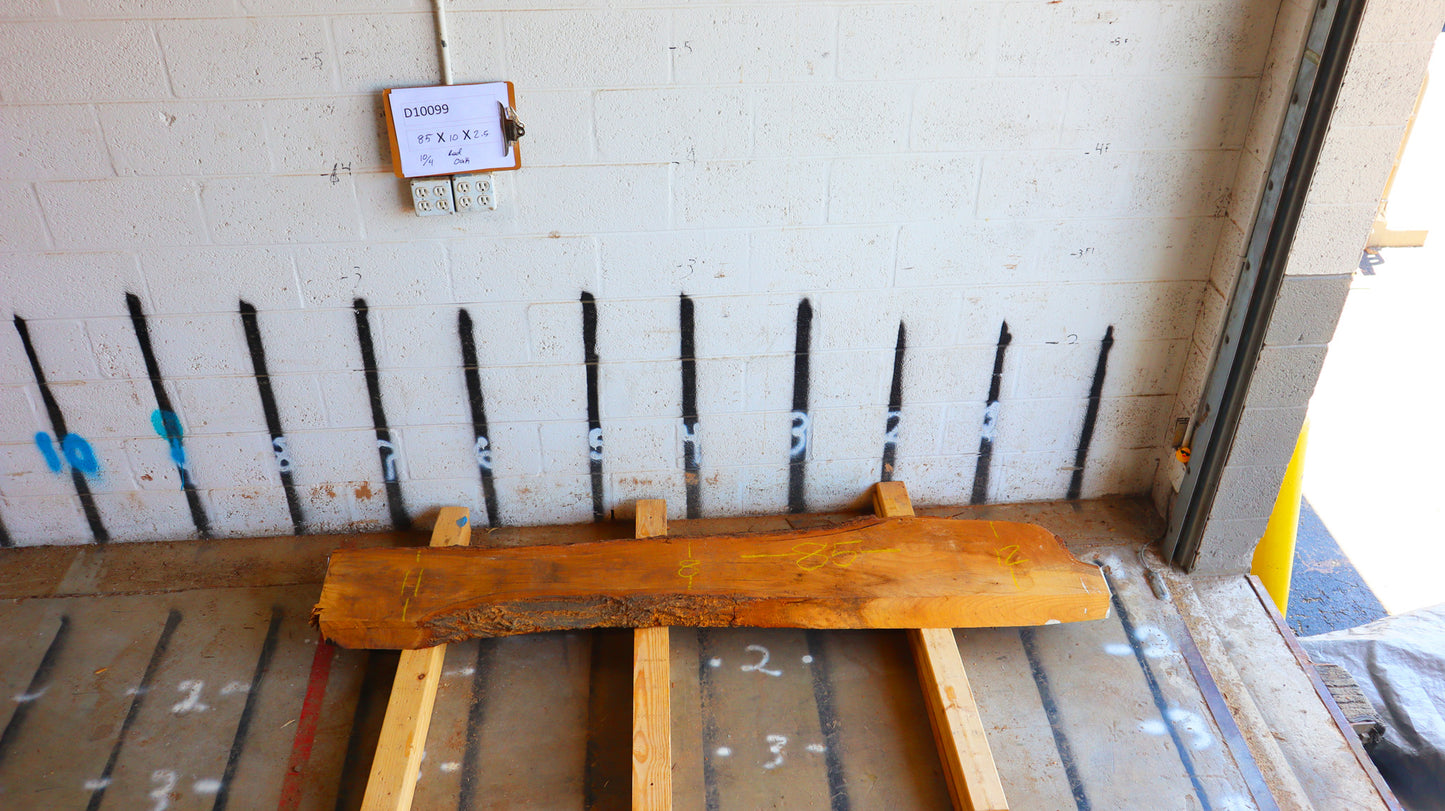 10/4 Red Oak <br> 85"x10"x2.5" <br> D10099