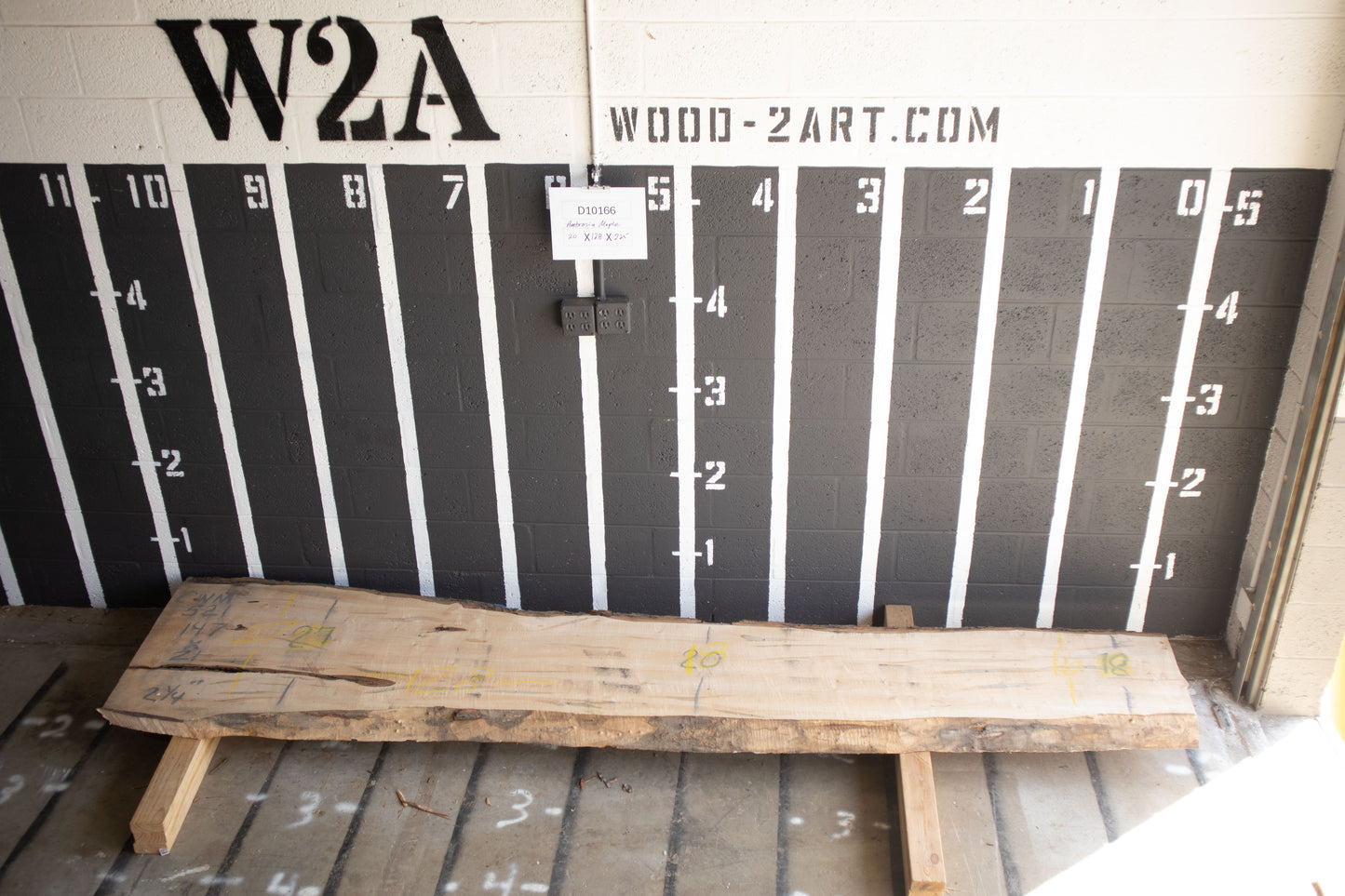 8/4 Ambrosia Maple <br> 128" x 20" x 2.5" <br> D10166