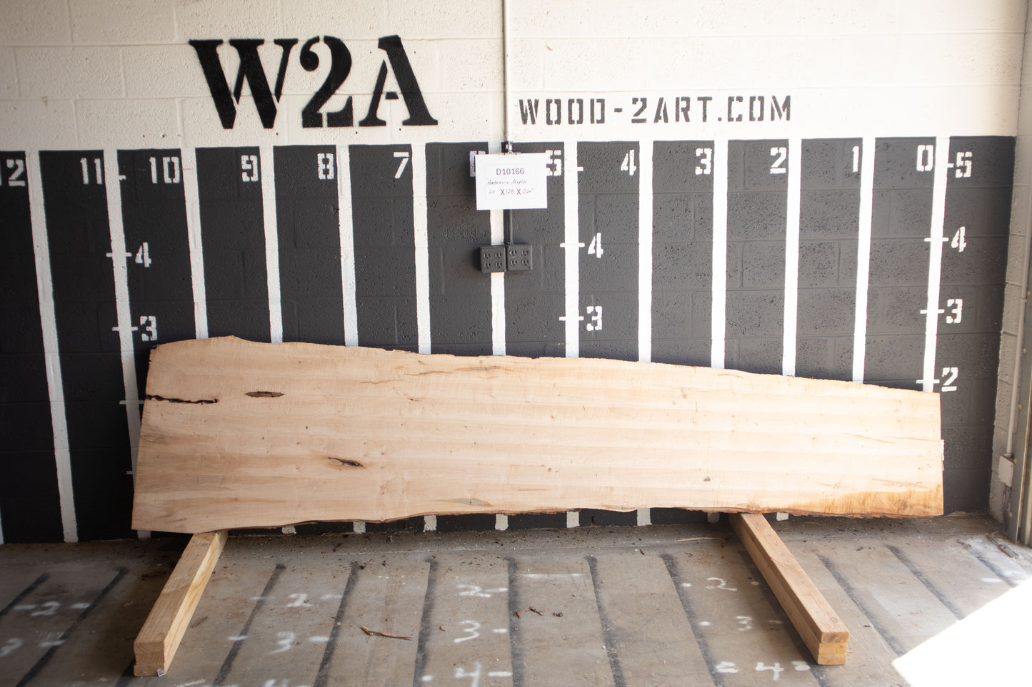 8/4 Ambrosia Maple <br> 128" x 20" x 2.5" <br> D10166