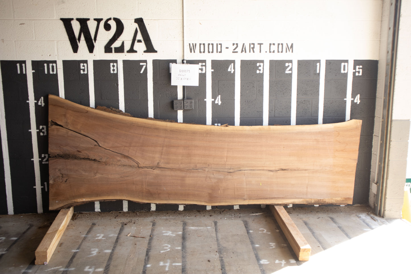 8/4 Walnut <br> 125" x 35" x 2" <br> D10171
