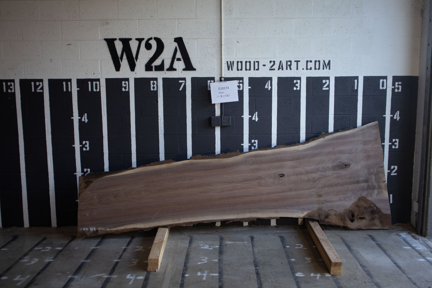 8/4 Walnut <br> 125" x 24" x 2" <br> D10174