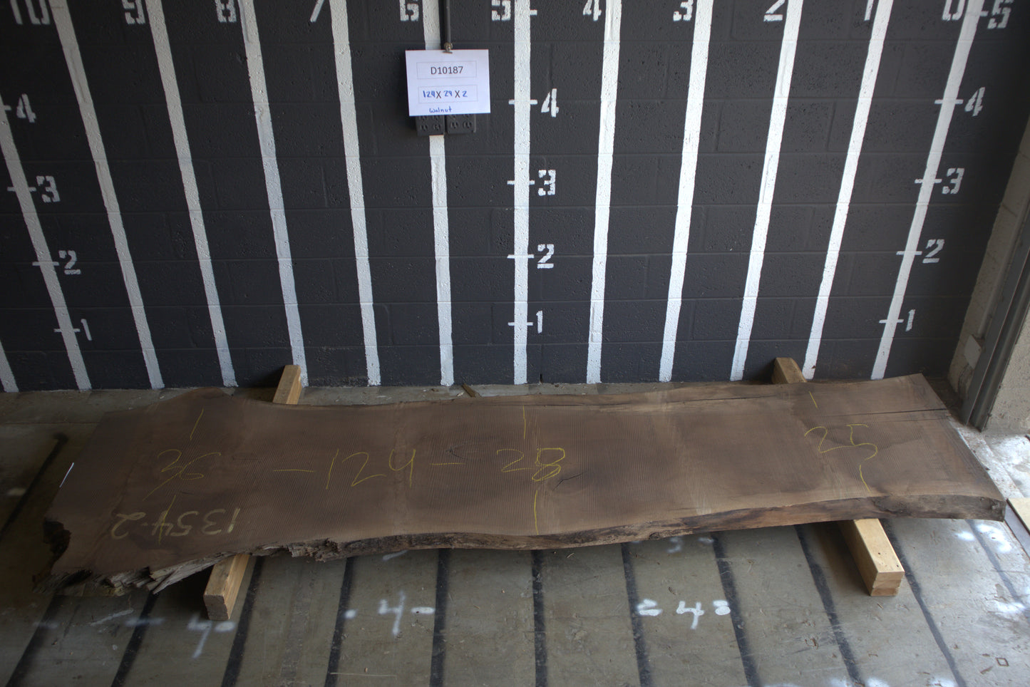 10/4 Walnut <br> 124" x 29" x 2.5" <br> D10187