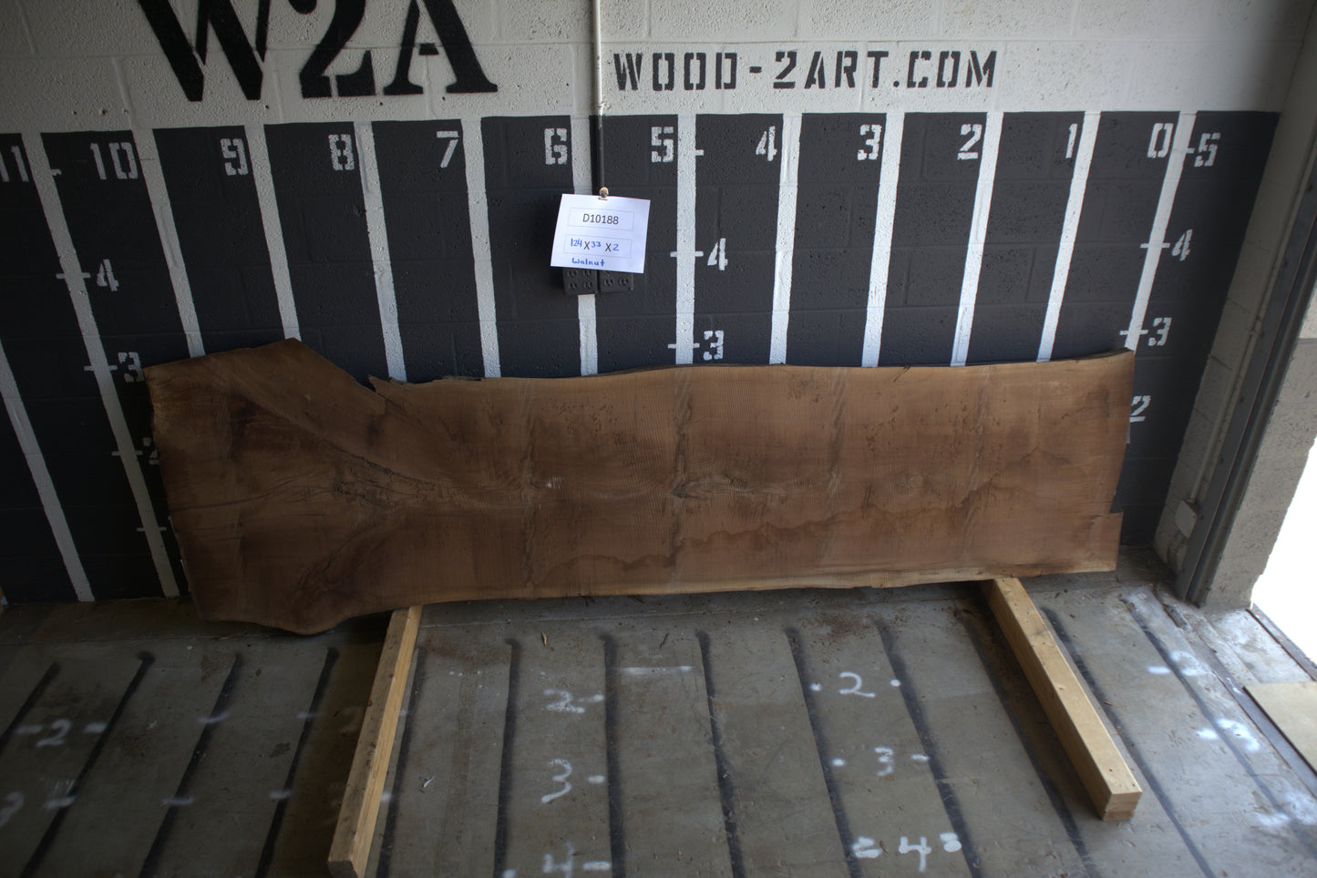 10/4 Walnut <br> 124" x 33" x 2.5" <br> D10188