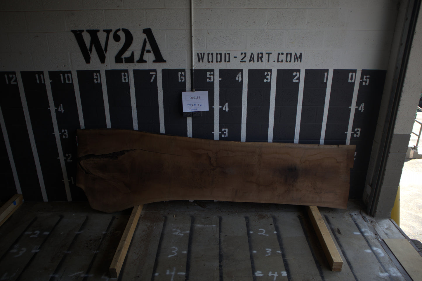 10/4 Walnut <br> 124" x 30" x 2.5" <br> D10193