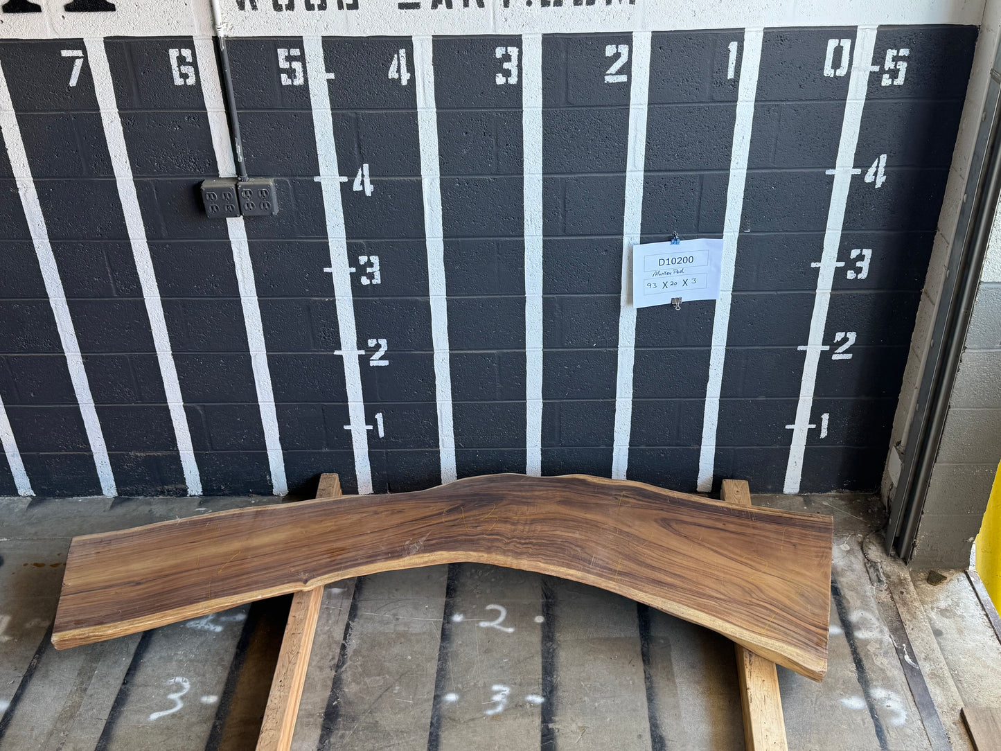 12/4 Monkey Pod <br> 93" x 20" x 3" <br> D10200