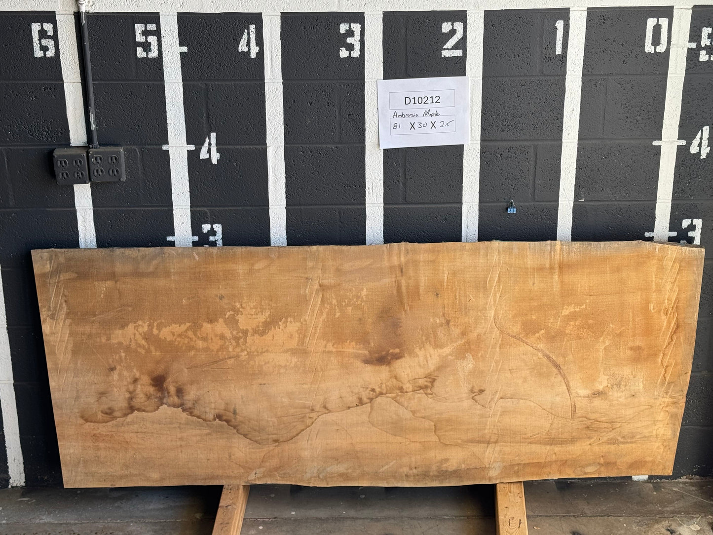 10/4 Ambrosia Maple <br> 81" x 30" x 2.5" <br> D10212