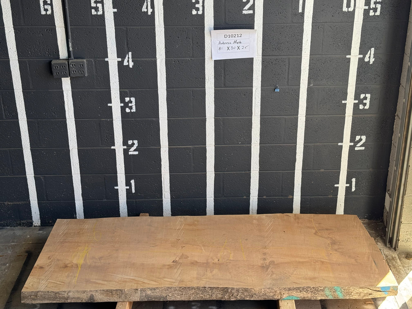 10/4 Ambrosia Maple <br> 81" x 30" x 2.5" <br> D10212