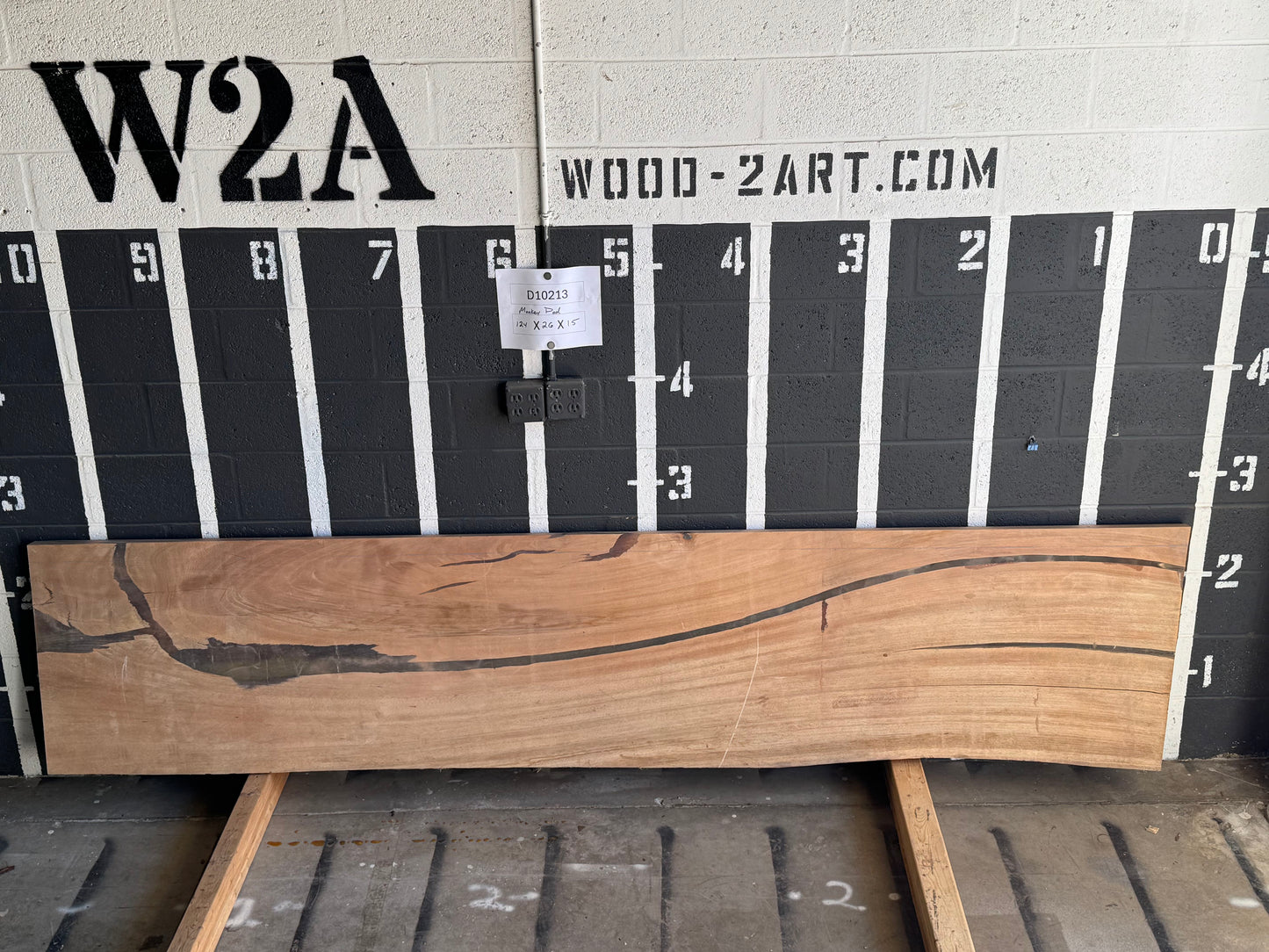 6/4 Monkey Pod <br> 124" x 26" x 1.5" <br> D10213