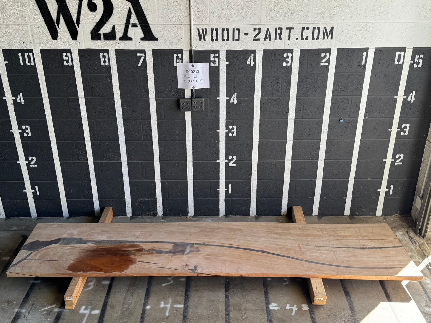 6/4 Monkey Pod <br> 124" x 26" x 1.5" <br> D10213
