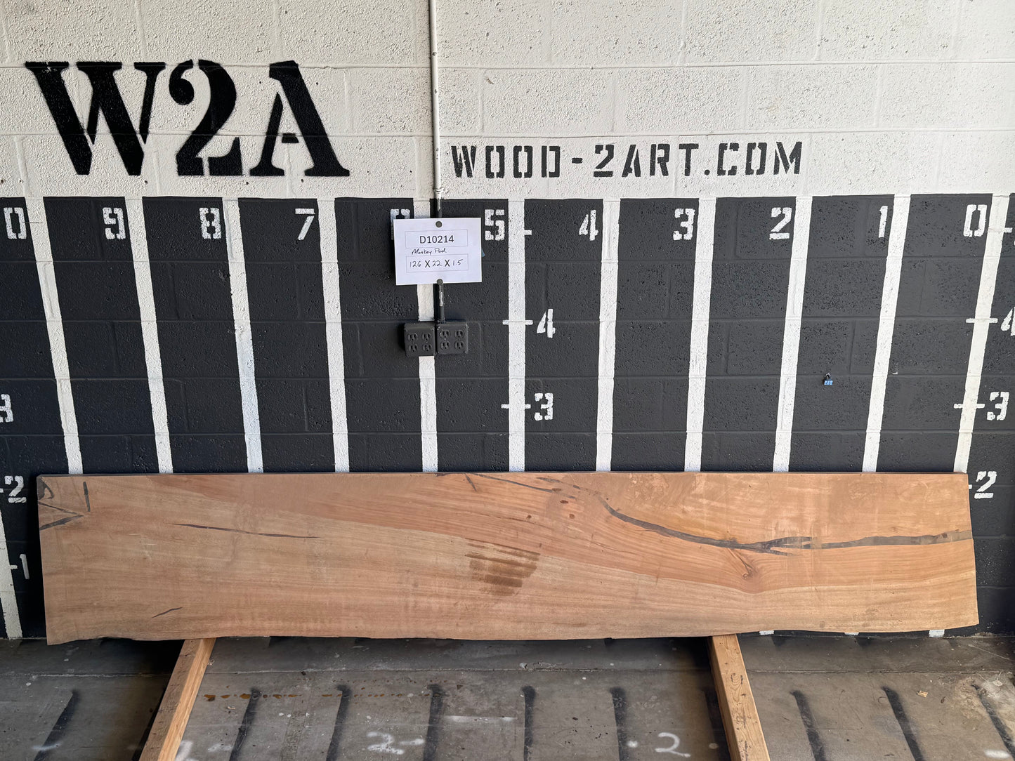 6/4 Monkey Pod <br> 126" x 22" x 1.5" <br> D10214