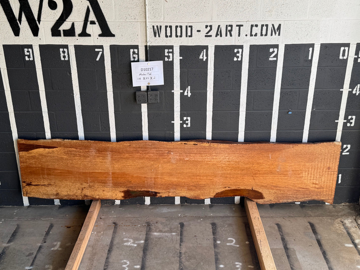 8/4 Monkey Pod <br> 118" x 23" x 2" <br> D10217