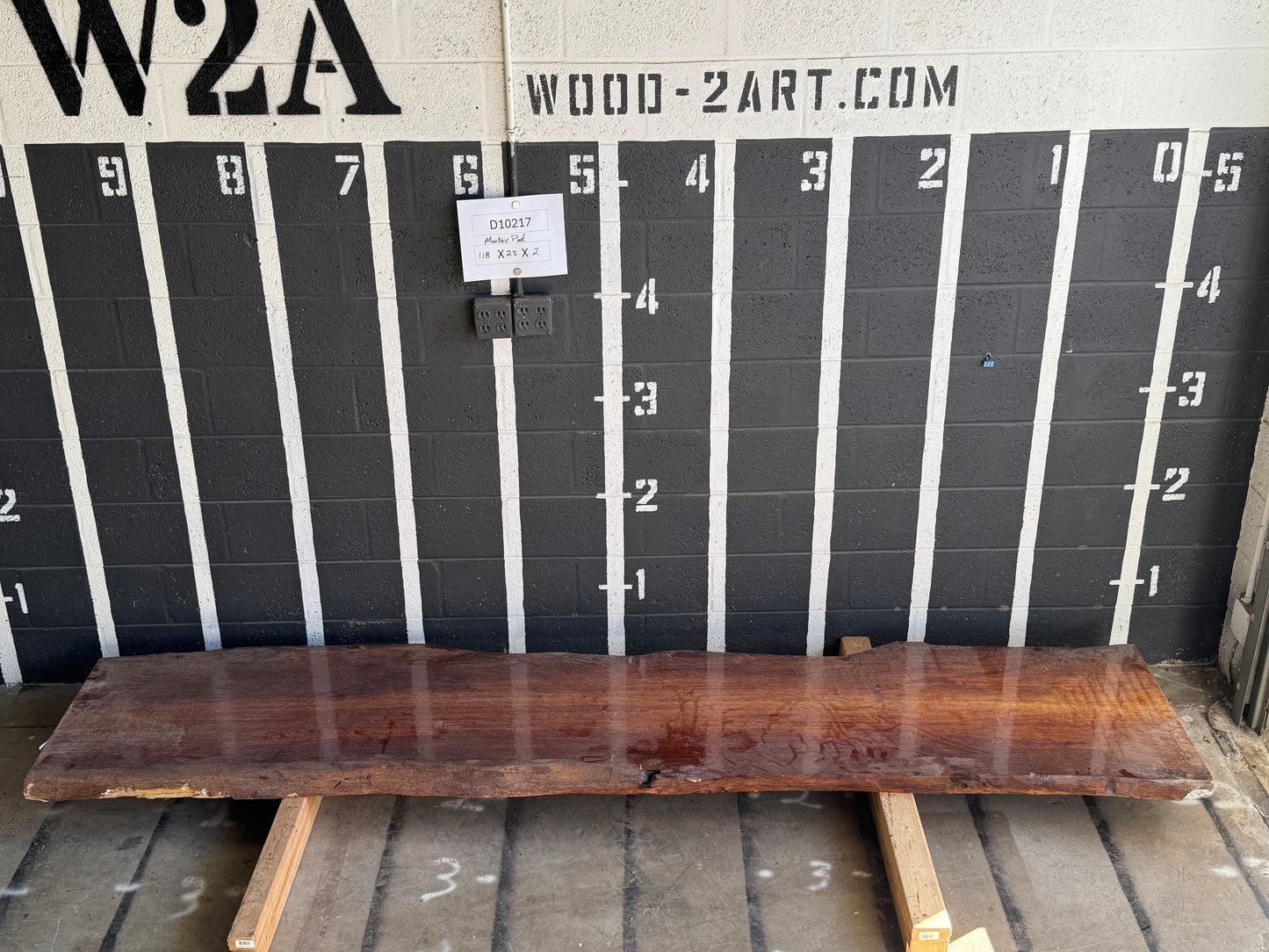 8/4 Monkey Pod <br> 118" x 23" x 2" <br> D10217
