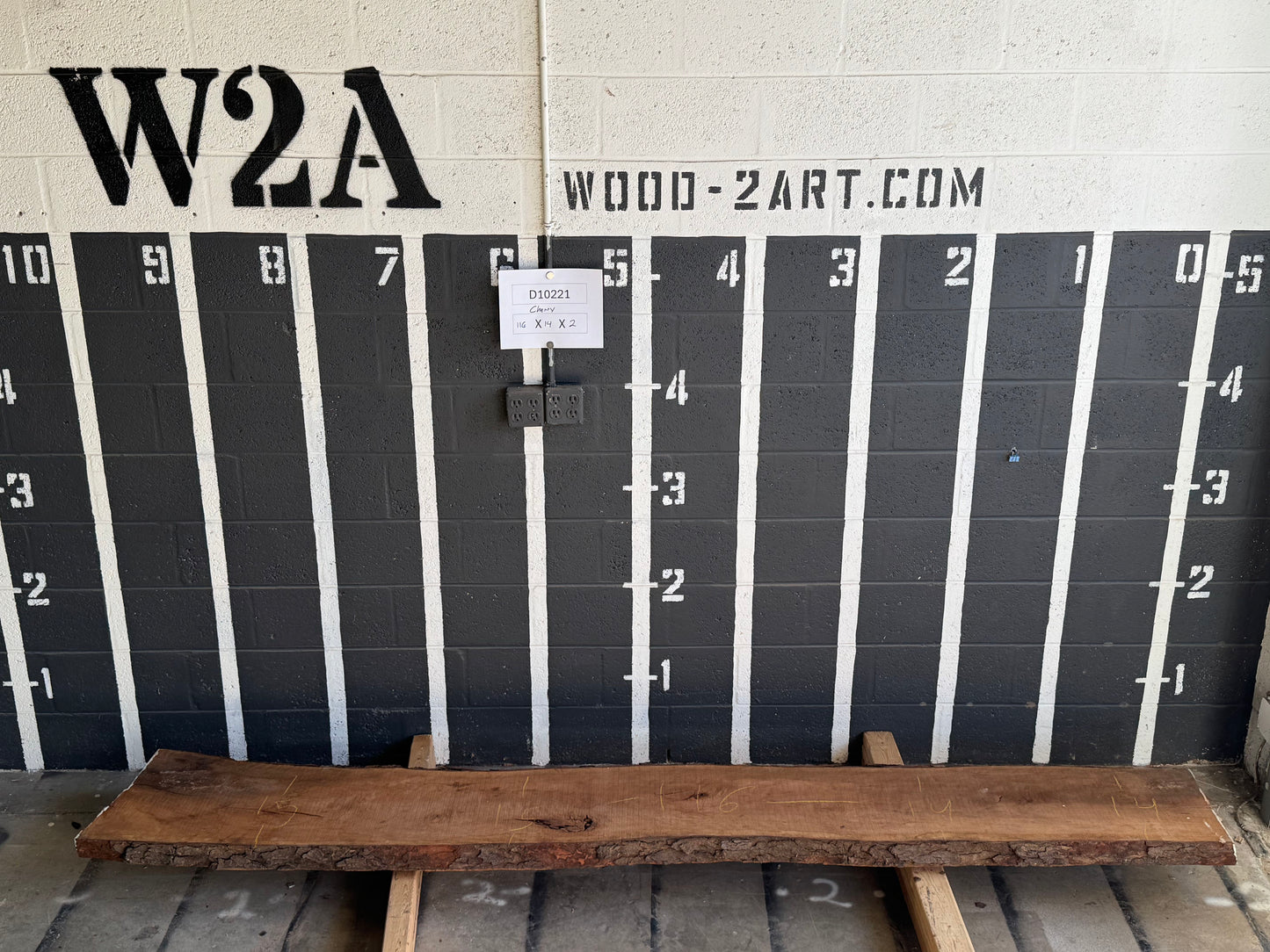 8/4 Red Oak <br> 116" x 14" x 2" <br> D10221
