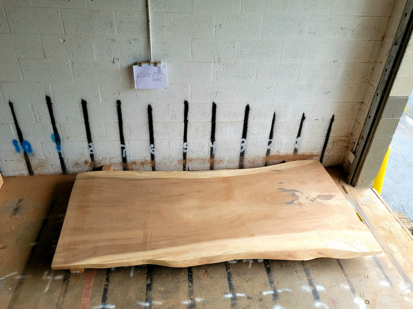 8/4 Parota <br> 125" x 44" x 2" <br>K20107GNC